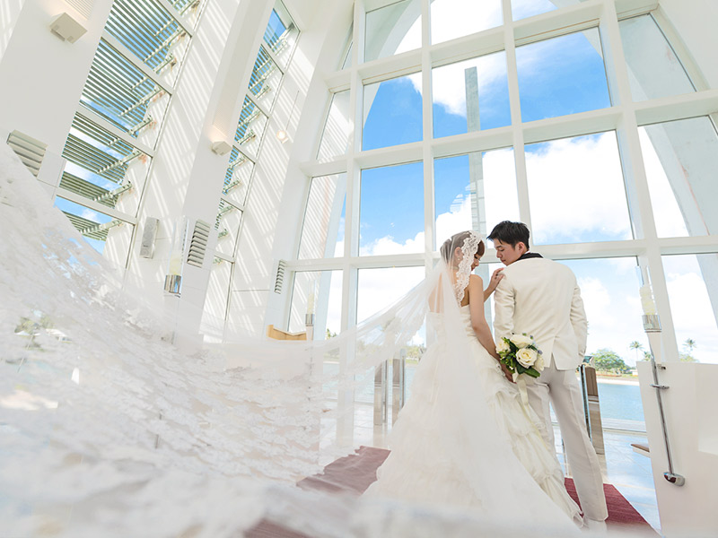 チャペル ビーチフォトプラン スプリングキャンペーン グアム結婚式 Hisウェディング アバンティ オアシス