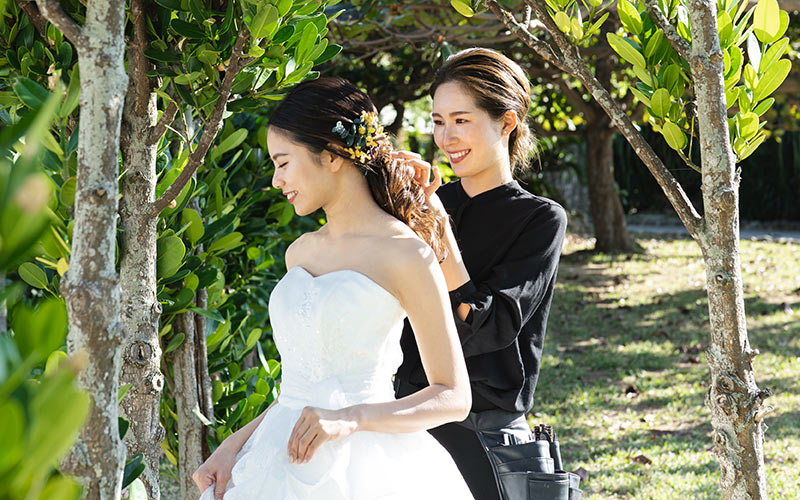 ヘアメイク同行