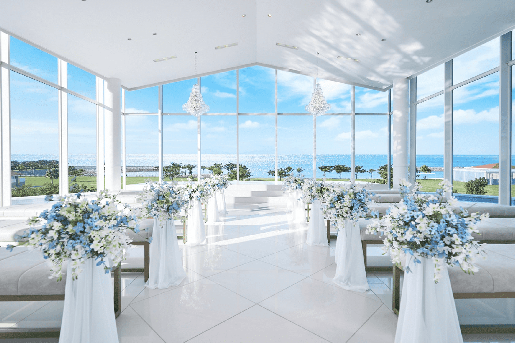 シーシェルブルーの費用・写真｜沖縄結婚式・挙式｜HISウェディング