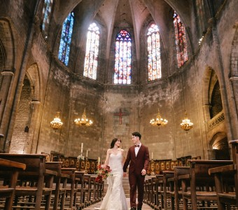 スペイン 教会フォトウェディング