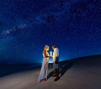 モルディブ ビーチ&星空フォトウェディング