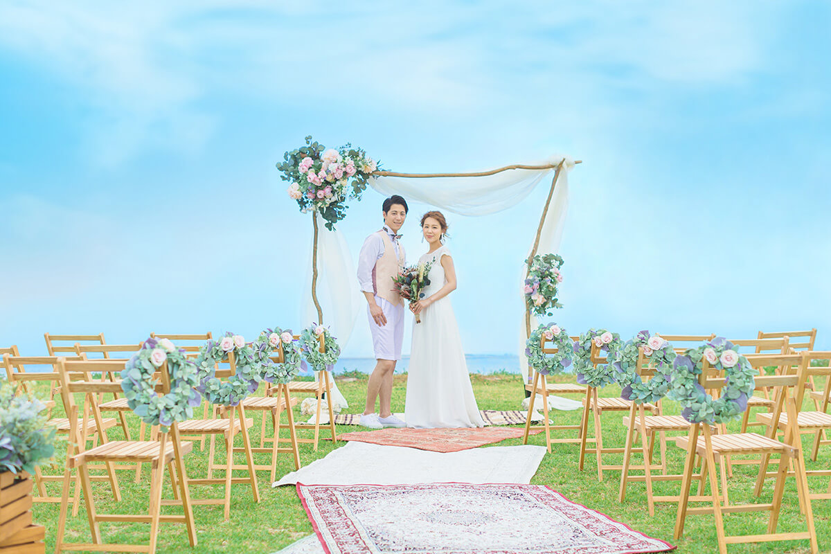 グランピング 沖縄結婚式 挙式 Hitotoki Hisウェディング アバンティ オアシス
