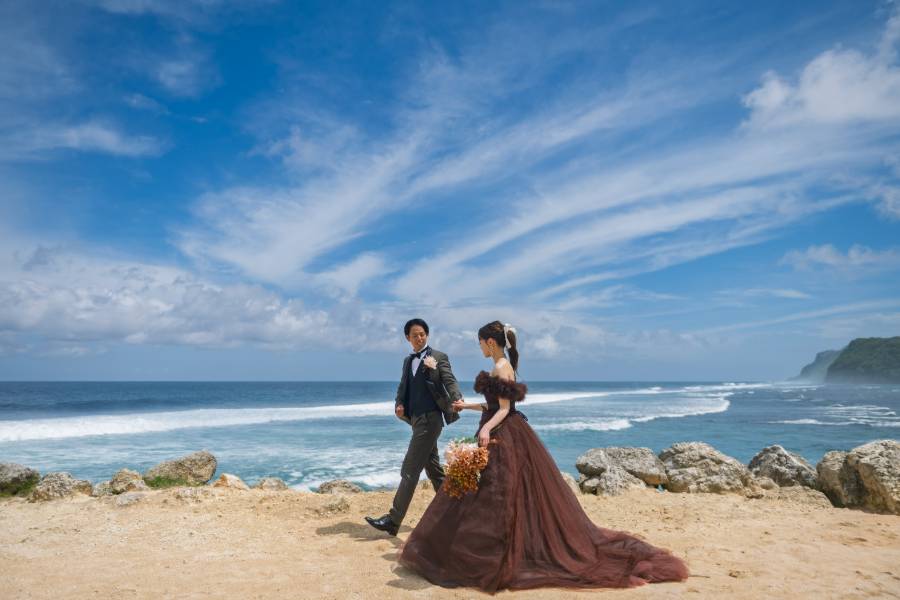 バリ島結婚式・挙式・ウェディング「バリ島 ビーチフォトウェディング」フォト