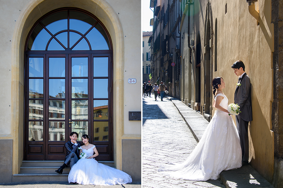 ヨーロッパ結婚式・挙式・ウェディング「イタリア フィレンツェフォトウェディング」フォト