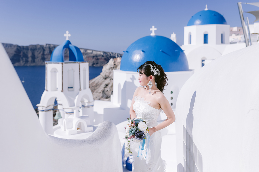 ヨーロッパ結婚式・挙式・ウェディング「ギリシャ・サントリーニ島 フォトウェディング」フォト