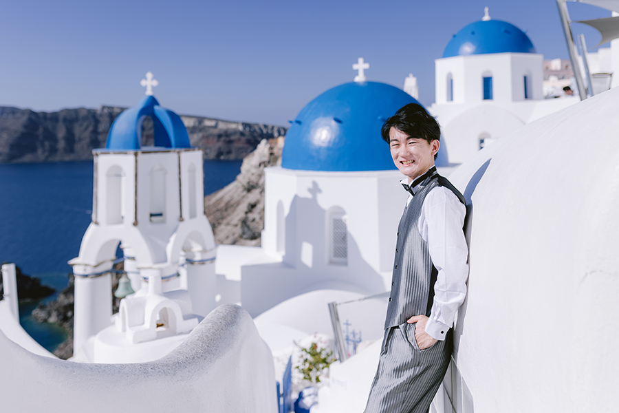 ヨーロッパ結婚式・挙式・ウェディング「ギリシャ・サントリーニ島 フォトウェディング」フォト