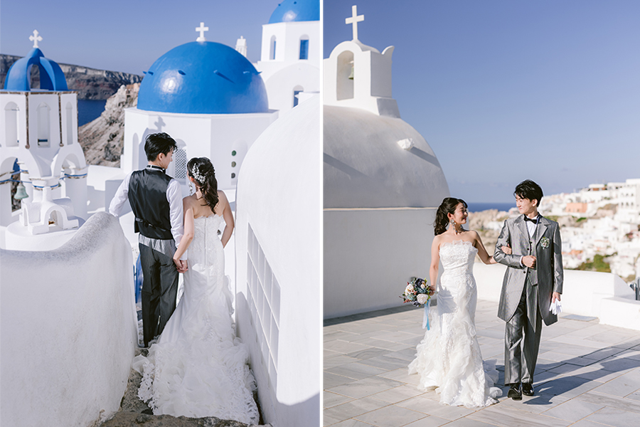 ヨーロッパ結婚式・挙式・ウェディング「ギリシャ・サントリーニ島 フォトウェディング」フォト