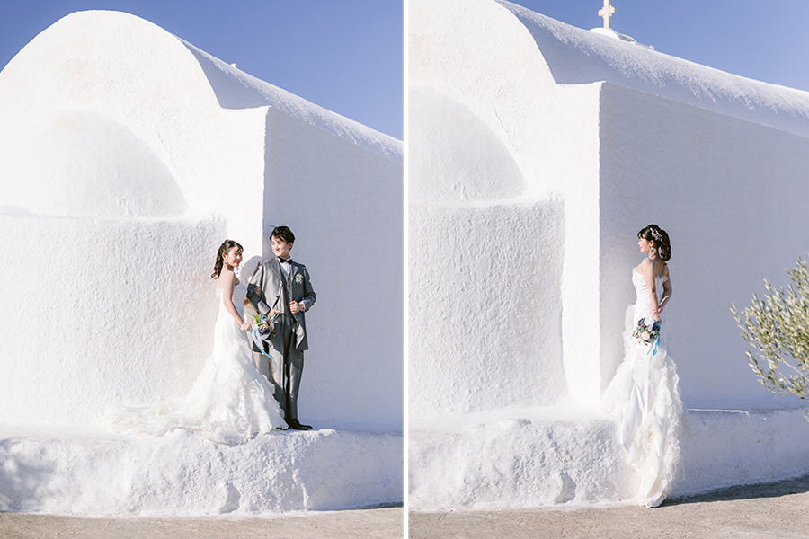 ヨーロッパ結婚式・挙式・ウェディング「ギリシャ・サントリーニ島 フォトウェディング」フォト