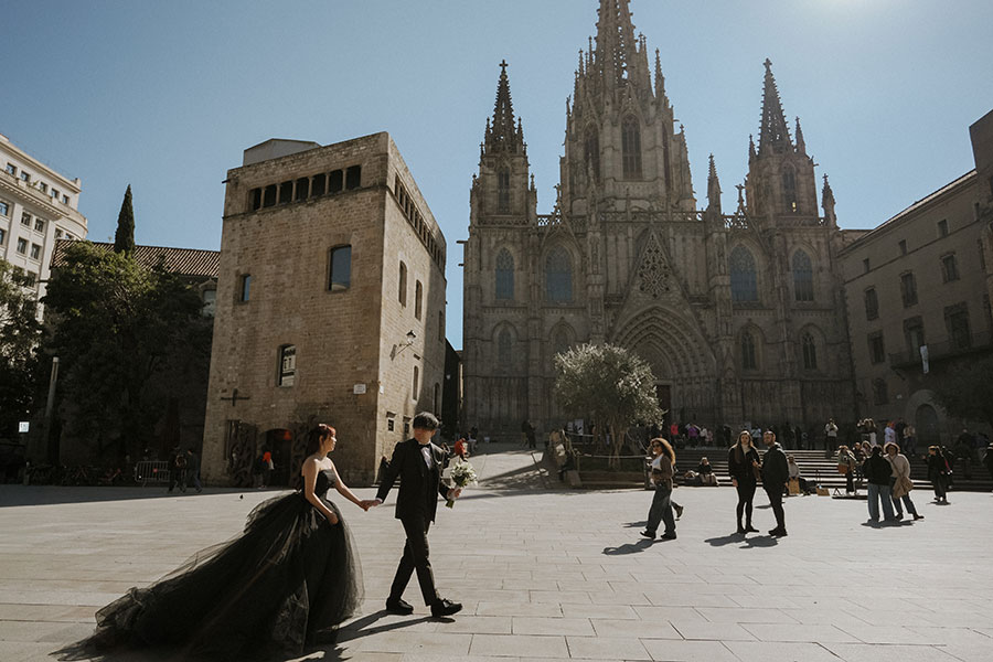 ヨーロッパ結婚式・挙式・ウェディング「スペインウェデリングフォト（バルセロナ）」フォト