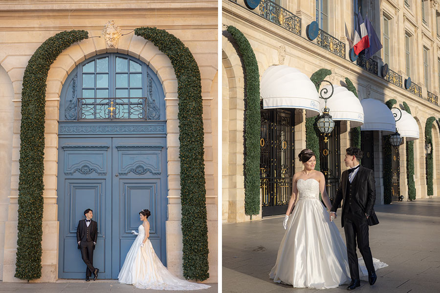 ヨーロッパ結婚式・挙式・ウェディング「フランス・パリ 早朝フォトウェディング」卒花フォト・卒花写真