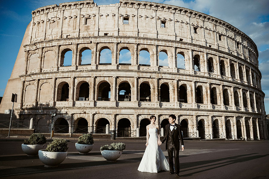 ヨーロッパ結婚式・挙式・ウェディング「イタリア・ロ―マフォトウェディング」フォト