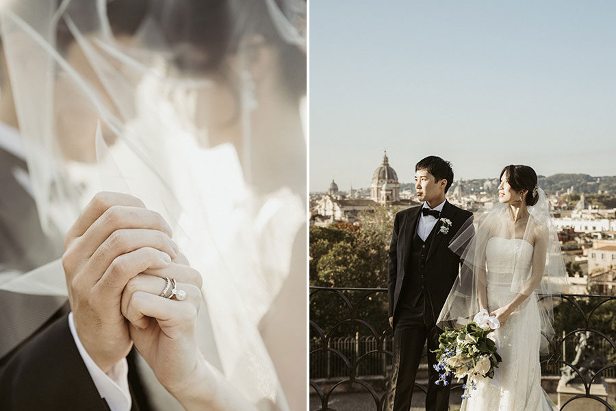 ヨーロッパ結婚式・挙式・ウェディング「イタリア・ロ―マフォトウェディング」フォト