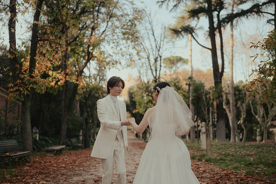 ヨーロッパ結婚式・挙式・ウェディング「イタリア・ロ―マフォトウェディング」フォト