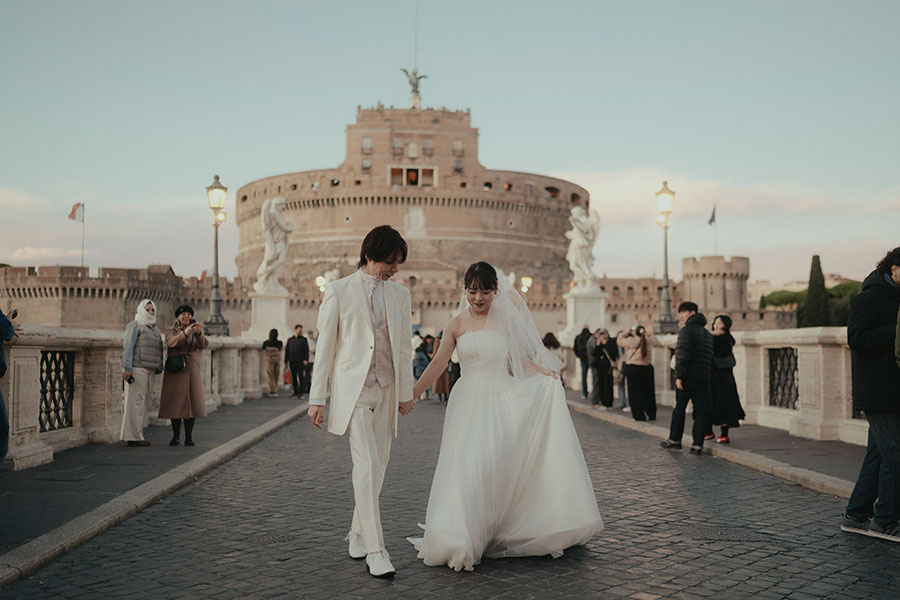 ヨーロッパ結婚式・挙式・ウェディング「イタリア・ロ―マフォトウェディング」フォト