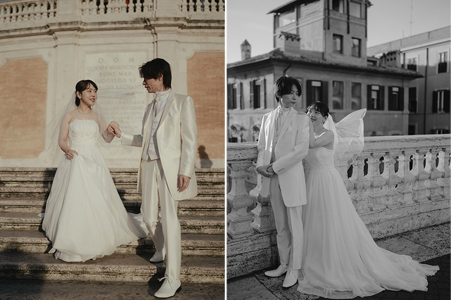 ヨーロッパ結婚式・挙式・ウェディング「イタリア・ロ―マフォトウェディング」フォト