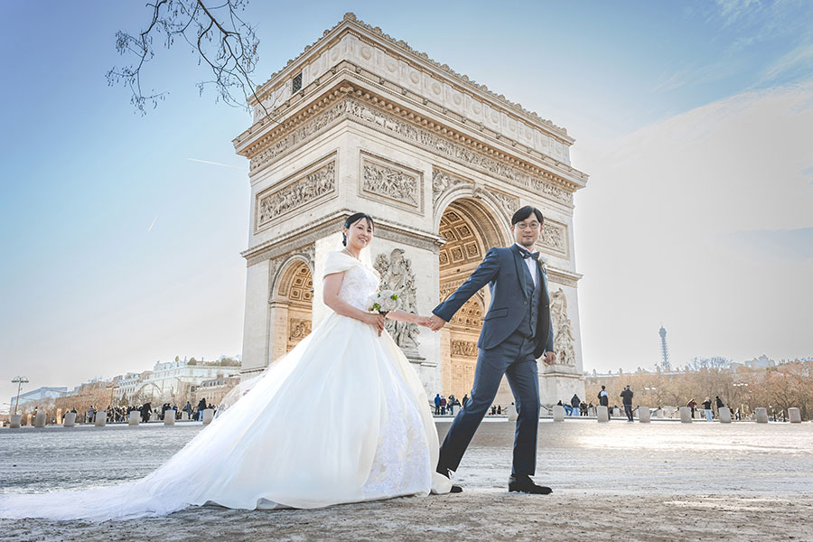 ヨーロッパ結婚式・挙式・ウェディング「フランスパリフォトウェディング」フォト