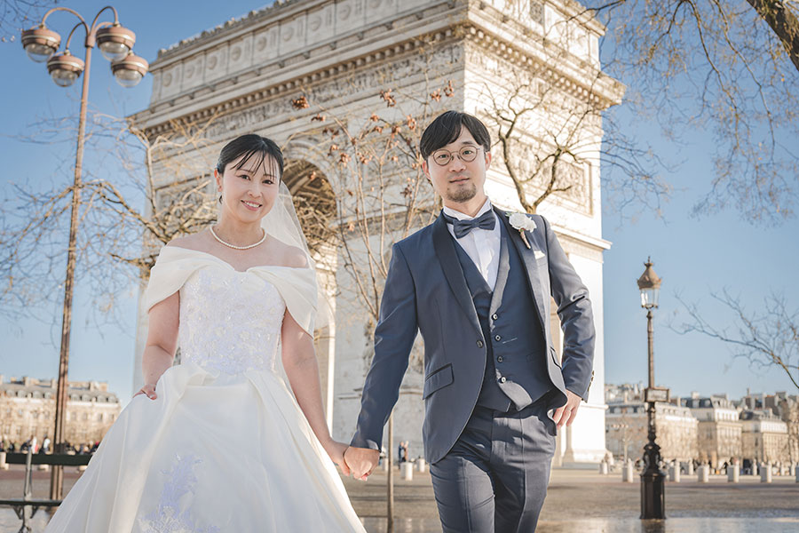ヨーロッパ結婚式・挙式・ウェディング「フランスパリフォトウェディング」フォト