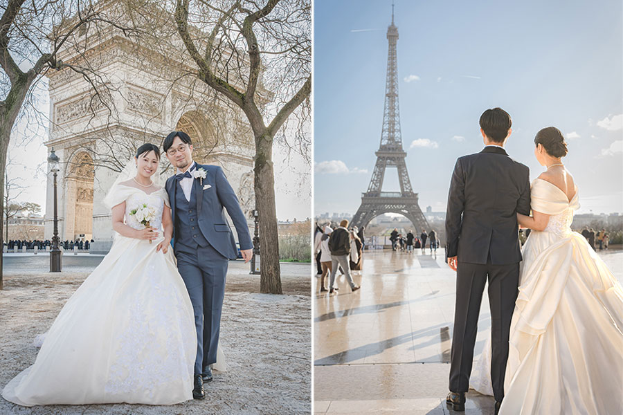 ヨーロッパ結婚式・挙式・ウェディング「フランスパリフォトウェディング」フォト