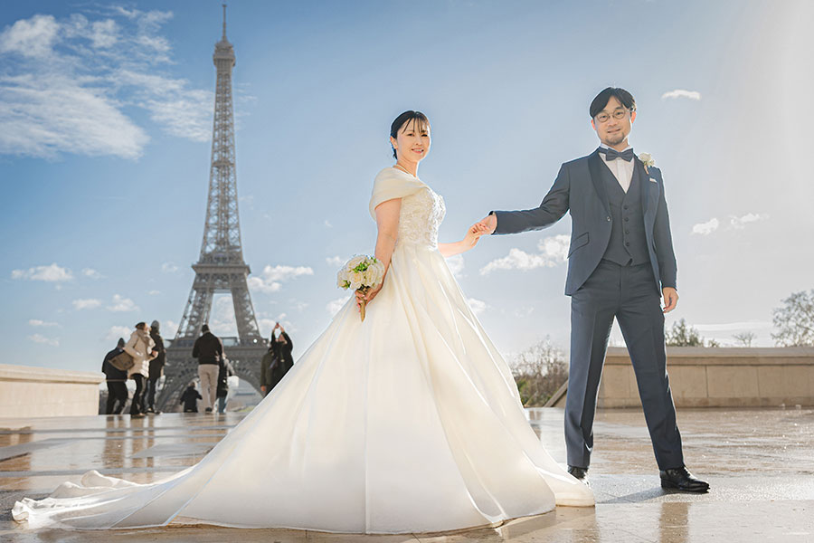 ヨーロッパ結婚式・挙式・ウェディング「フランスパリフォトウェディング」フォト