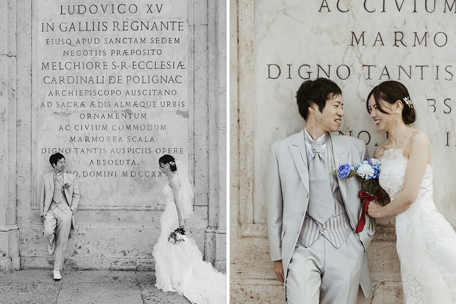 ヨーロッパ結婚式・挙式・ウェディング「イタリア・ローマウェデングフォト」フォト