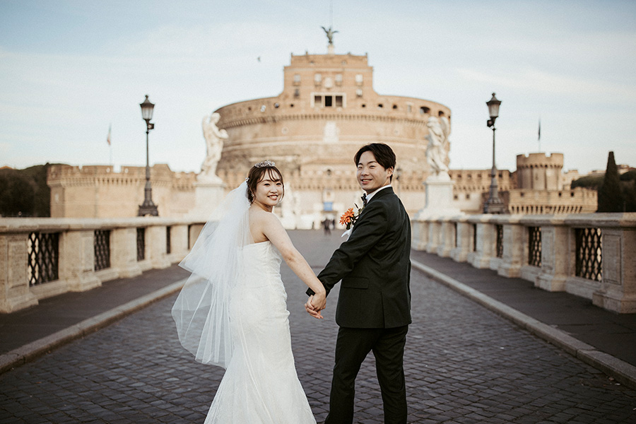 ヨーロッパ結婚式・挙式・ウェディング「イタリア・ローマウェデングフォト」フォト