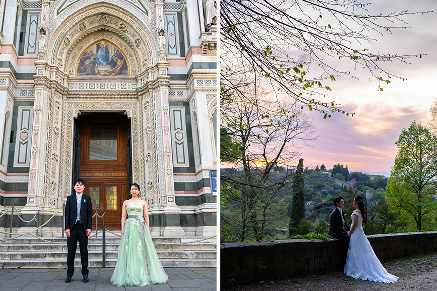 ヨーロッパ結婚式・挙式・ウェディング「イタリア・フィレンツェウェデングフォト」フォト