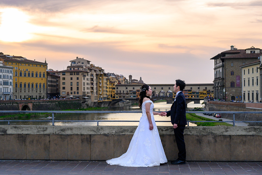 ヨーロッパ結婚式・挙式・ウェディング「イタリア・フィレンツェウェデングフォト」フォト
