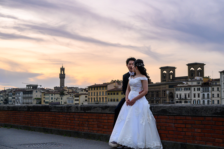 ヨーロッパ結婚式・挙式・ウェディング「イタリア・フィレンツェウェデングフォト」フォト