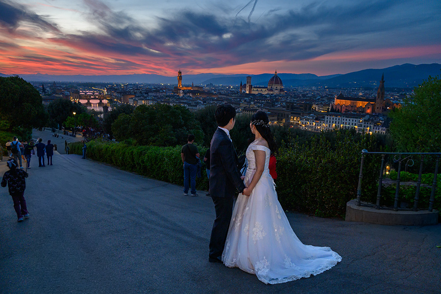 ヨーロッパ結婚式・挙式・ウェディング「イタリア・フィレンツェウェデングフォト」フォト