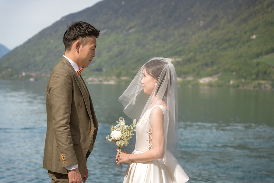 ヨーロッパ結婚式・挙式・ウェディング「スイス（インターラーケン泊）フォトウェディング」卒花フォト・卒花写真