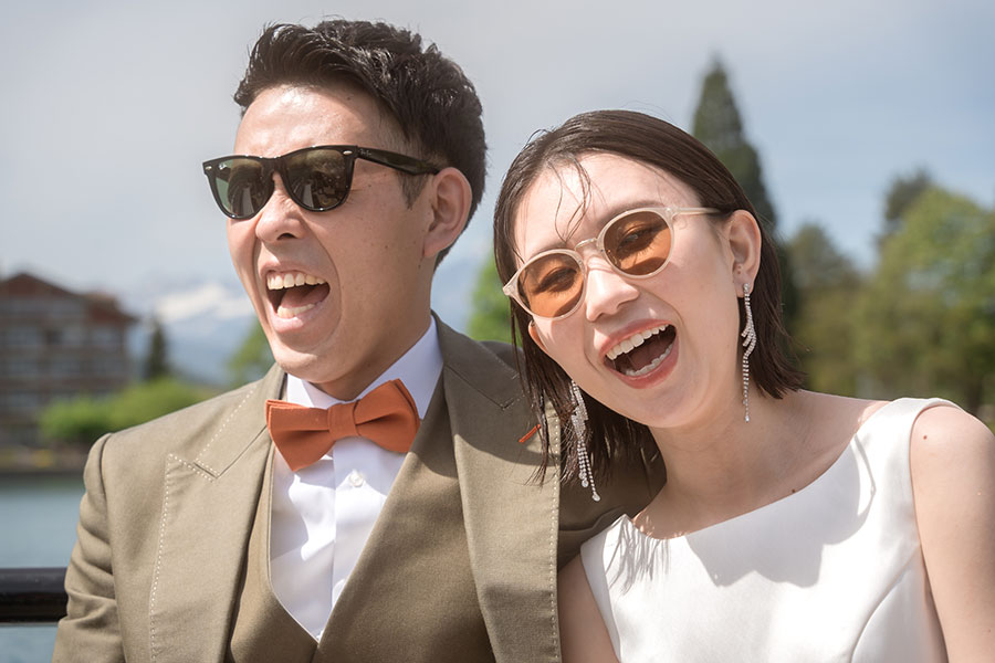 ヨーロッパ結婚式・挙式・ウェディング「スイス（インターラーケン泊）フォトウェディング」卒花フォト・卒花写真