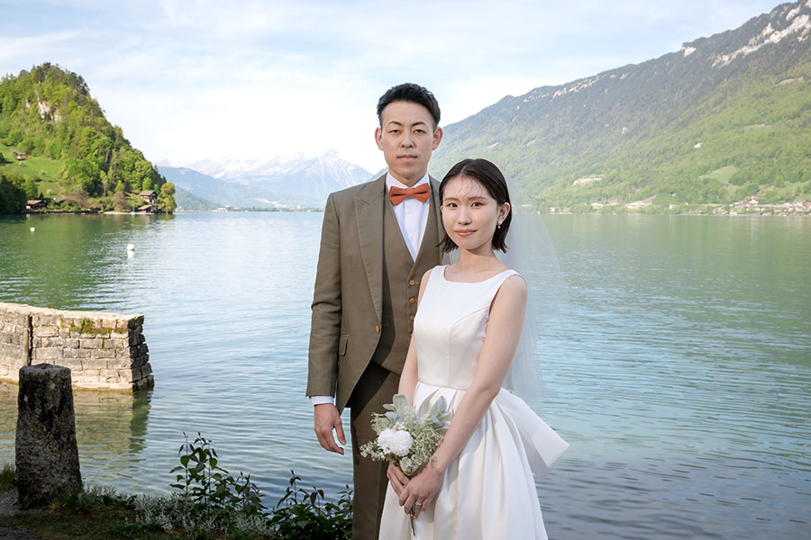 ヨーロッパ結婚式・挙式・ウェディング「スイス（インターラーケン泊）フォトウェディング」卒花フォト・卒花写真
