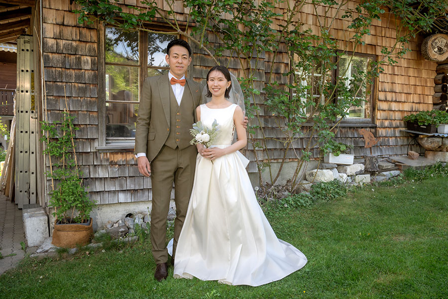 ヨーロッパ結婚式・挙式・ウェディング「スイス（インターラーケン泊）フォトウェディング」卒花フォト・卒花写真
