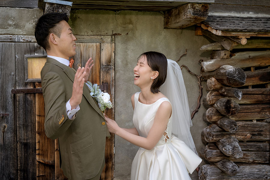 ヨーロッパ結婚式・挙式・ウェディング「スイス（インターラーケン泊）フォトウェディング」卒花フォト・卒花写真