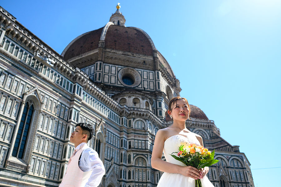 ヨーロッパ結婚式・挙式・ウェディング「イタリア・フィレンツェウェデングフォト」フォト