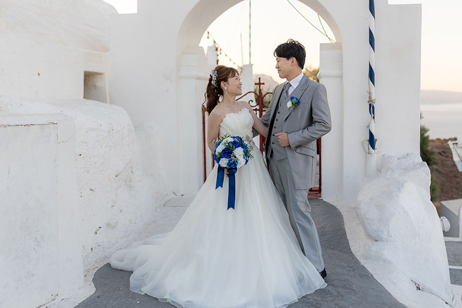ヨーロッパ結婚式・挙式・ウェディング「ギリシャ・サントリーニ島 フォトウェディング」フォト