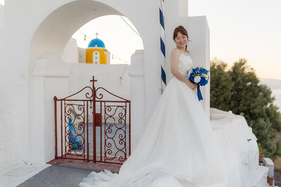 ヨーロッパ結婚式・挙式・ウェディング「ギリシャ・サントリーニ島 フォトウェディング」フォト