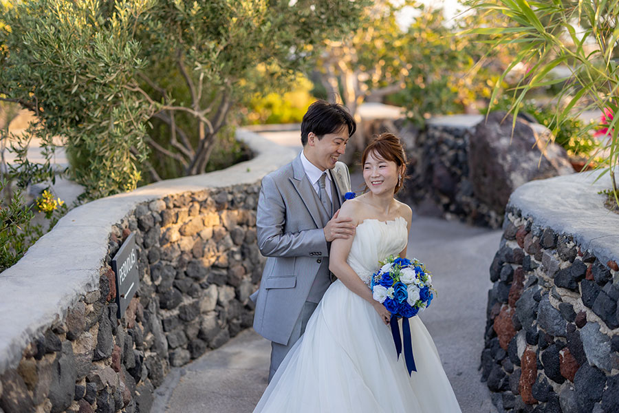 ヨーロッパ結婚式・挙式・ウェディング「ギリシャ・サントリーニ島 フォトウェディング」フォト