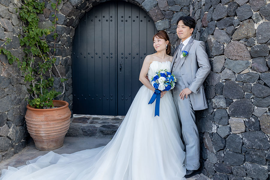 ヨーロッパ結婚式・挙式・ウェディング「イギリシャ・サントリーニ島 フォトウェディング」フォト