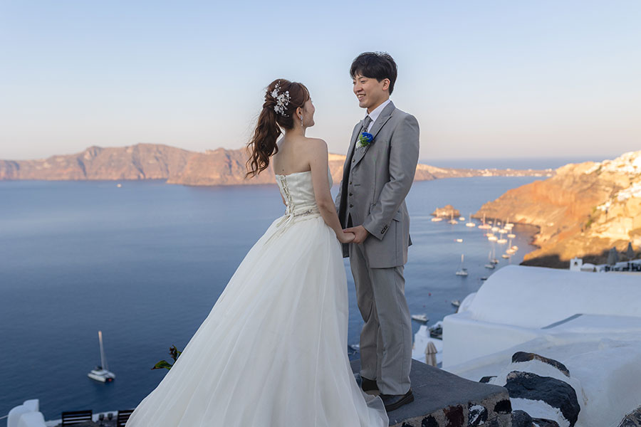 ヨーロッパ結婚式・挙式・ウェディング「ギリシャ・サントリーニ島 フォトウェディング」フォト