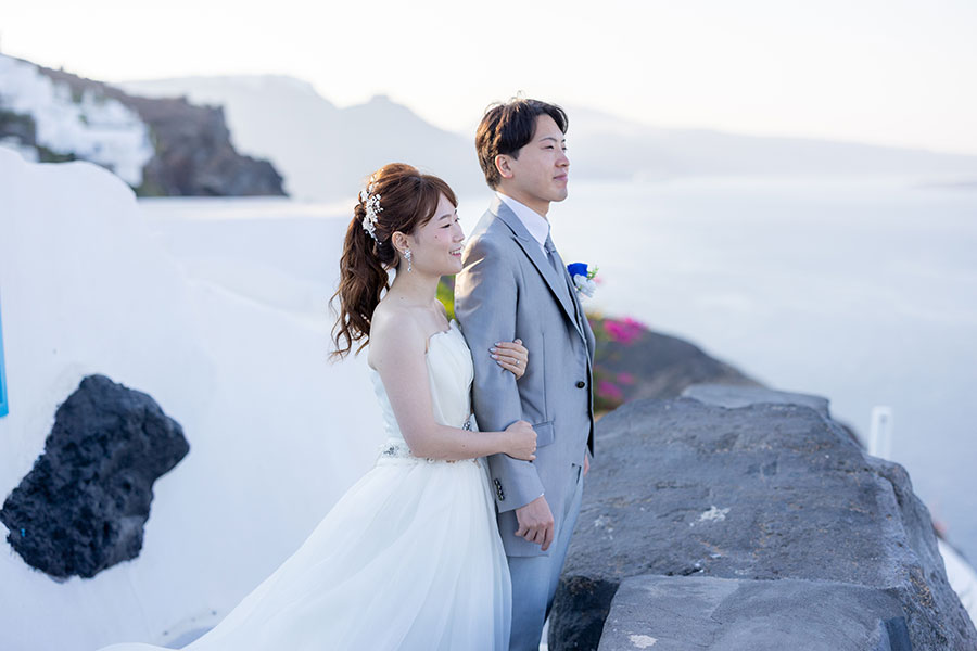 ヨーロッパ結婚式・挙式・ウェディング「ギリシャ・サントリーニ島 フォトウェディング」フォト