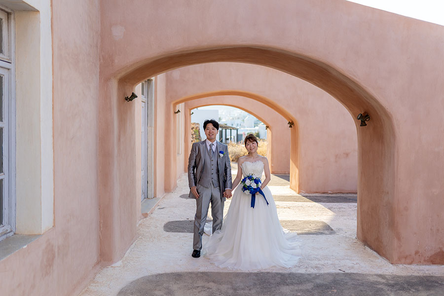 ヨーロッパ結婚式・挙式・ウェディング「ギリシャ・サントリーニ島 フォトウェディング」フォト