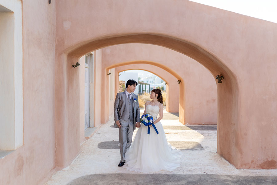 ヨーロッパ結婚式・挙式・ウェディング「ギリシャ・サントリーニ島 フォトウェディング」フォト