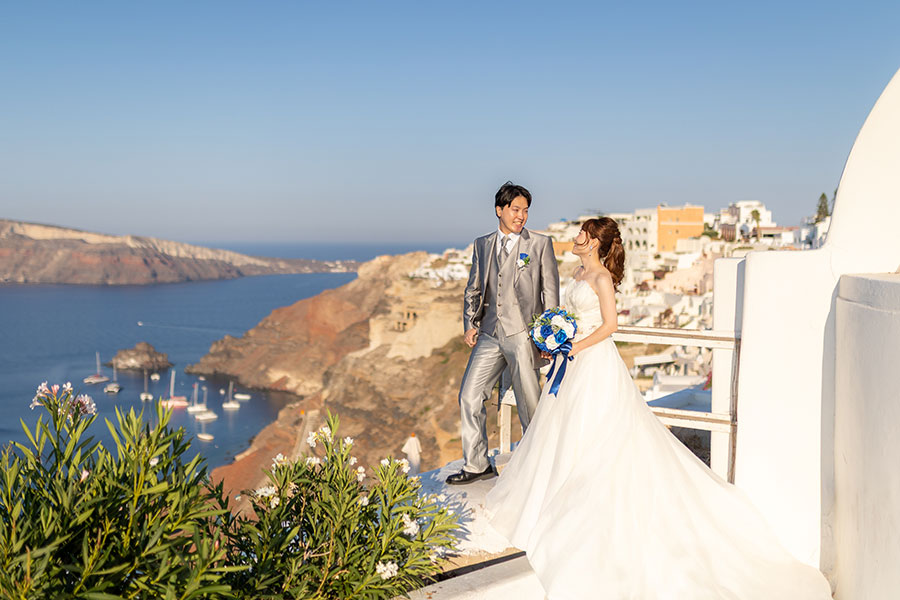 ヨーロッパ結婚式・挙式・ウェディング「ギリシャ・サントリーニ島 フォトウェディング」フォト