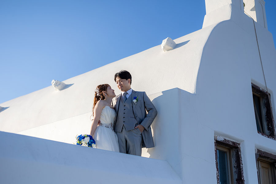 ヨーロッパ結婚式・挙式・ウェディング「ギリシャ・サントリーニ島 フォトウェディング」フォト