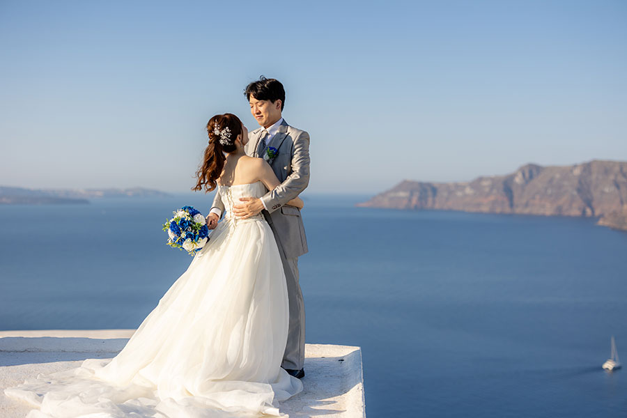 ヨーロッパ結婚式・挙式・ウェディング「ギリシャ・サントリーニ島 フォトウェディング」フォト