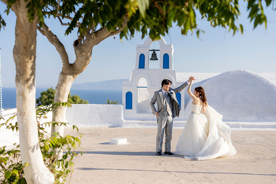 ヨーロッパ結婚式・挙式・ウェディング「ギリシャ・サントリーニ島 フォトウェディング」フォト