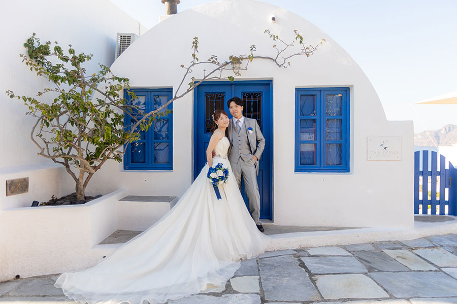 ヨーロッパ結婚式・挙式・ウェディング「ギリシャ・サントリーニ島 フォトウェディング」フォト