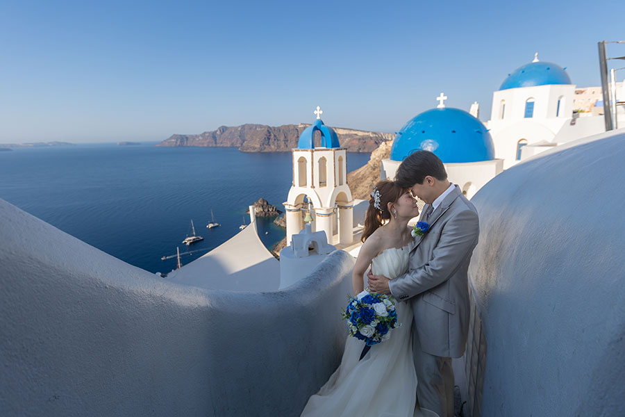 ヨーロッパ結婚式・挙式・ウェディング「ギリシャ・サントリーニ島 フォトウェディング」フォト