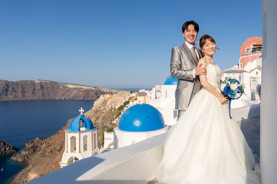 ヨーロッパ結婚式・挙式・ウェディング「ギリシャ・サントリーニ島 フォトウェディング」フォト